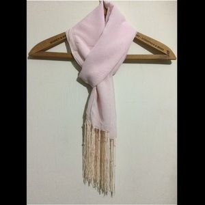 NWOT baby pink scarf